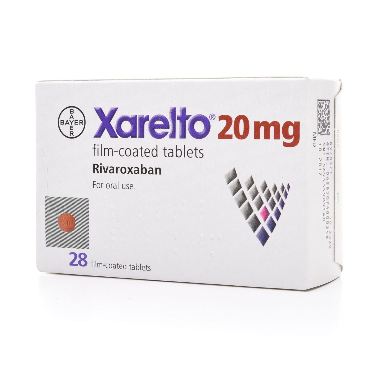 Xarelto 20mg Tablet Rivaroxaban (20mg) FNM Health
